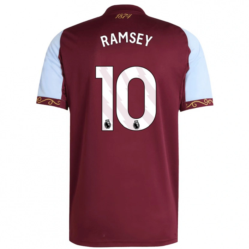 Danxen Kinderen Cole Ramsey #10 Bourgondisch Hemelsblauw Thuisshirt Thuistenue 2025/26 T-Shirt