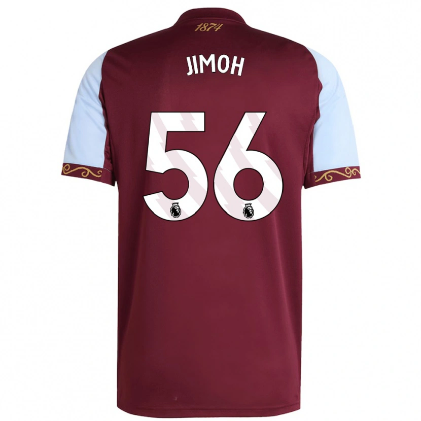 Danxen Kinderen Jamaldeen Jimoh-Aloba #56 Bourgondisch Hemelsblauw Thuisshirt Thuistenue 2025/26 T-Shirt