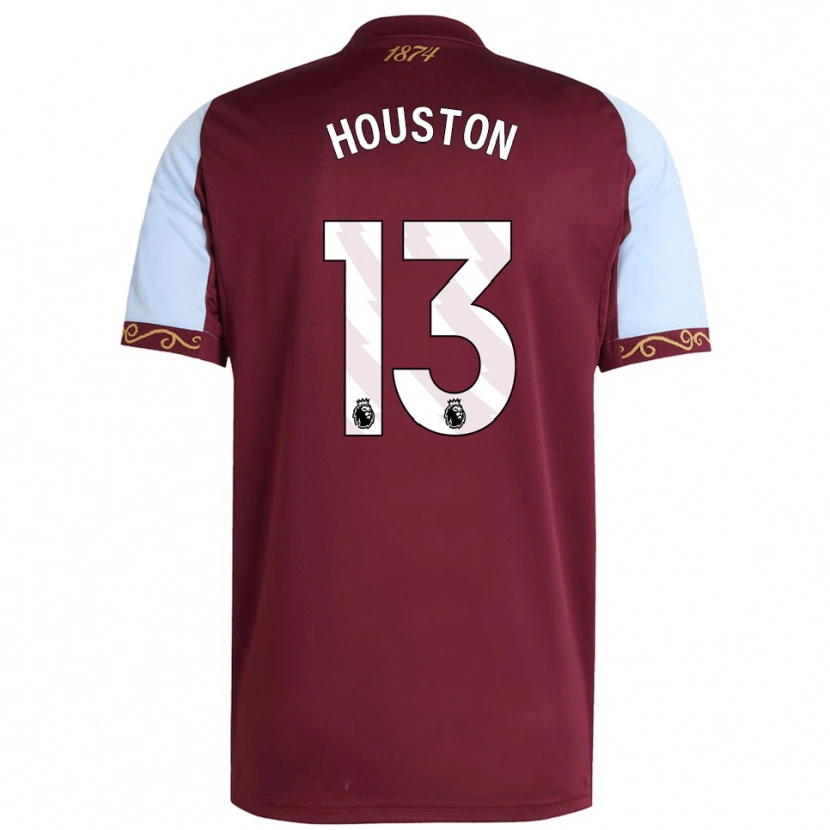Danxen Kinderen Theo Houston #13 Bourgondisch Hemelsblauw Thuisshirt Thuistenue 2025/26 T-Shirt