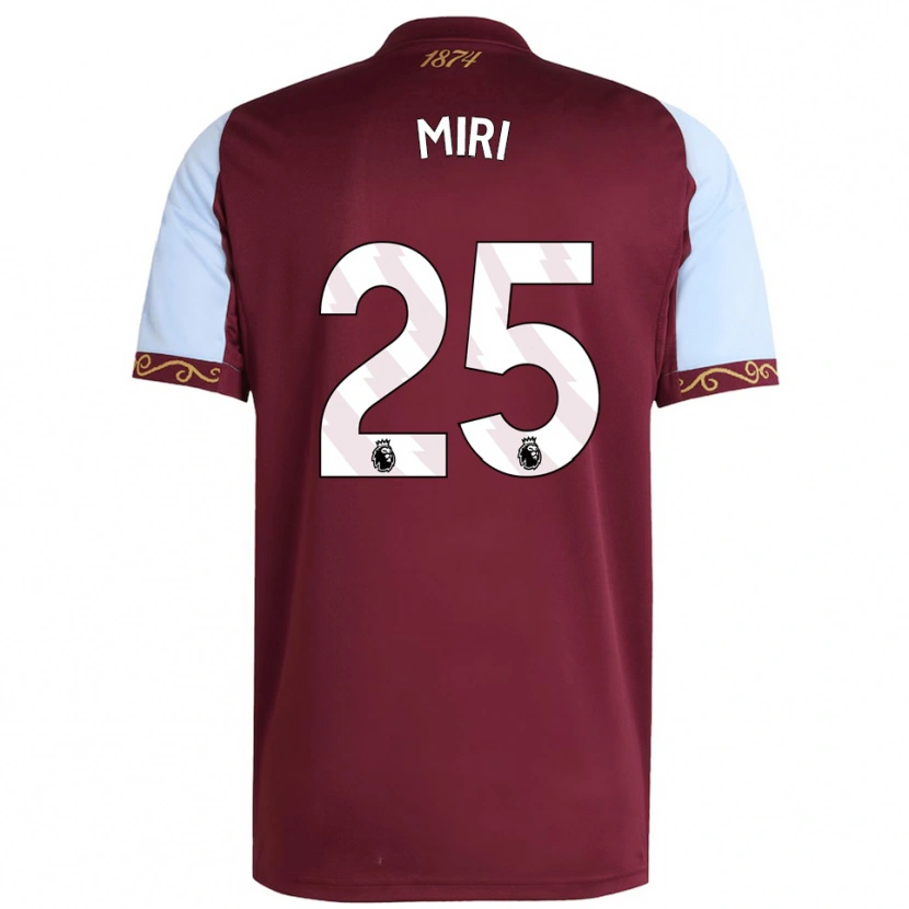 Danxen Kinderen Miri Taylor #25 Bourgondisch Hemelsblauw Thuisshirt Thuistenue 2025/26 T-Shirt