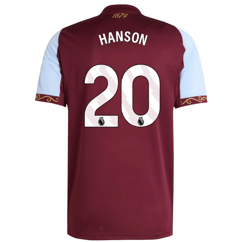 Danxen Kinderen Kirsty Hanson #20 Bourgondisch Hemelsblauw Thuisshirt Thuistenue 2025/26 T-Shirt