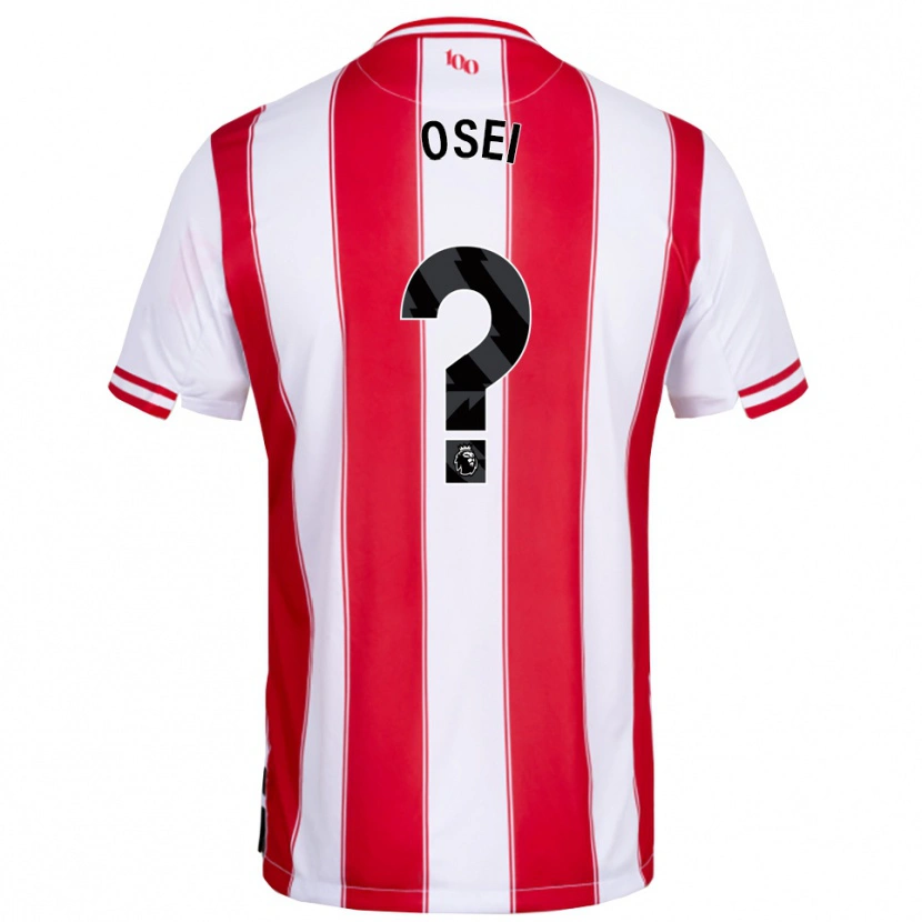 Danxen Kinderen Mark Osei #0 Rood Wit Thuisshirt Thuistenue 2025/26 T-Shirt