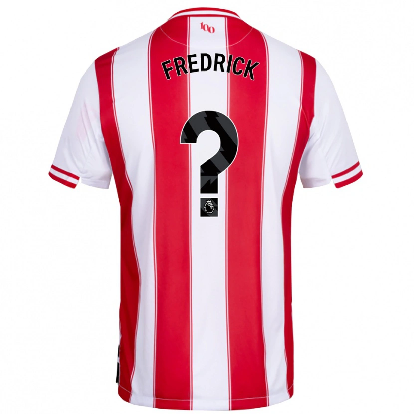 Danxen Kinderen Benjamin Fredrick #0 Rood Wit Thuisshirt Thuistenue 2025/26 T-Shirt