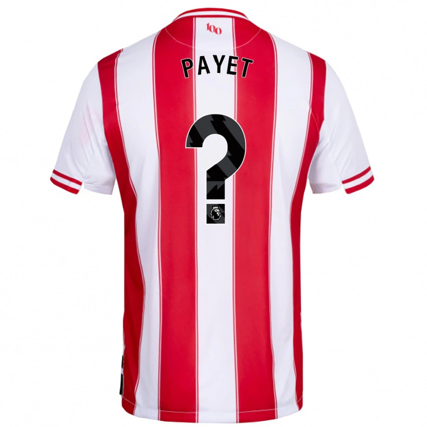 Danxen Kinderen Trae Payet #0 Rood Wit Thuisshirt Thuistenue 2025/26 T-Shirt