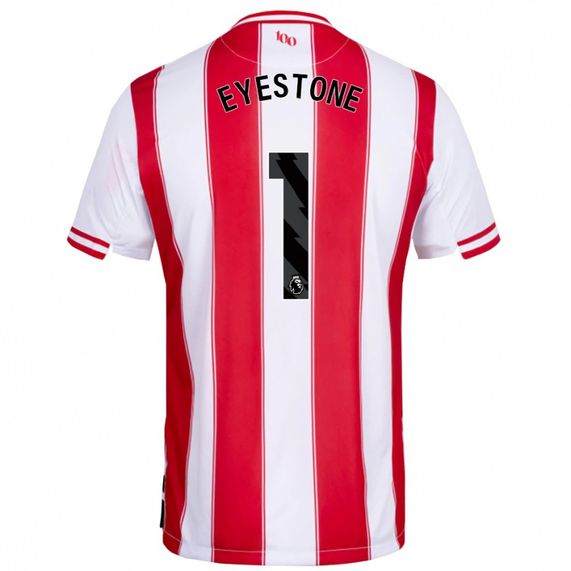 Danxen Kinderen Julian Eyestone #1 Rood Wit Thuisshirt Thuistenue 2025/26 T-Shirt