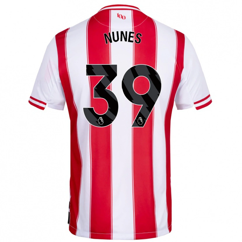 Danxen Kinderen Gustavo Nunes #39 Rood Wit Thuisshirt Thuistenue 2025/26 T-Shirt