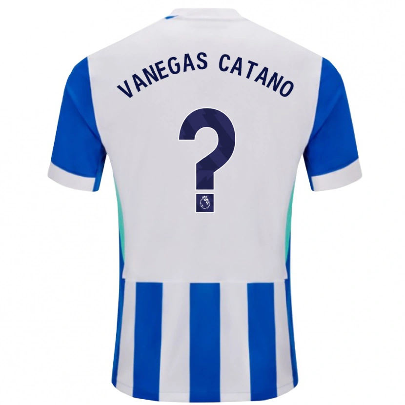 Danxen Kinderen Manuela Vanegas Catano #0 Blauw Wit Thuisshirt Thuistenue 2025/26 T-Shirt