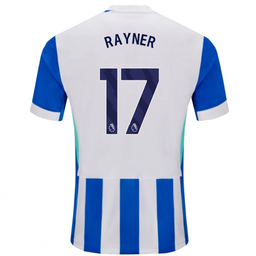 Danxen Kinderen Bex Rayner #17 Blauw Wit Thuisshirt Thuistenue 2025/26 T-Shirt