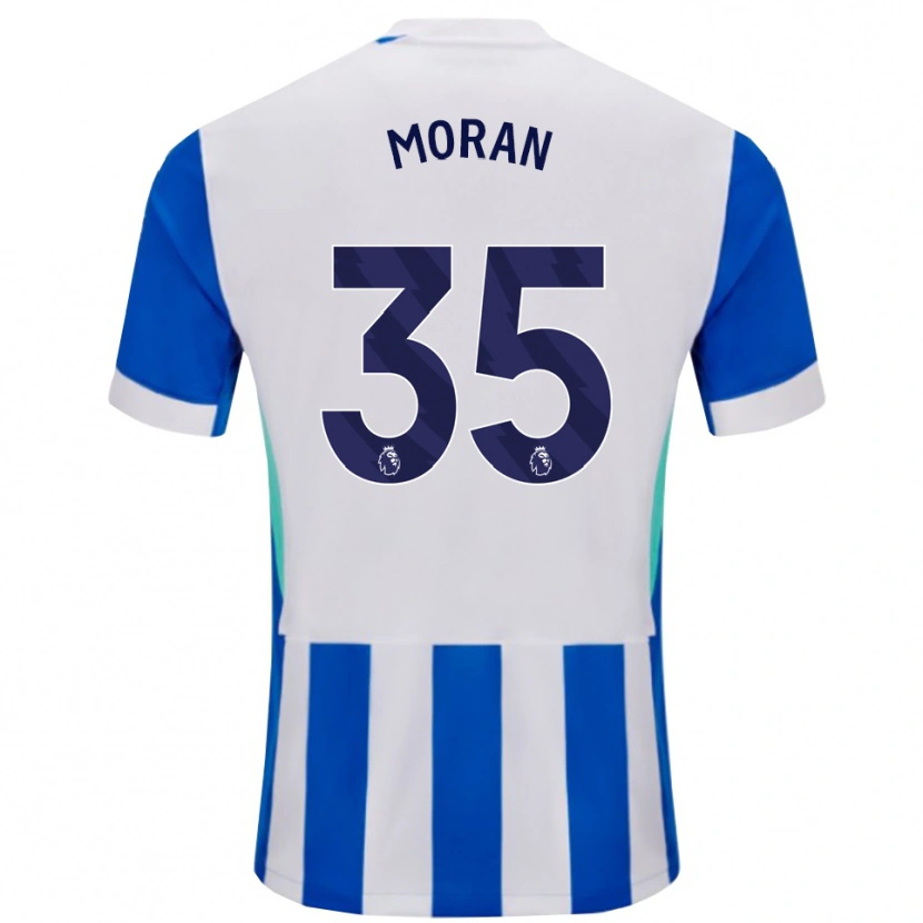Danxen Kinderen Andrew Moran #35 Blauw Wit Thuisshirt Thuistenue 2025/26 T-Shirt