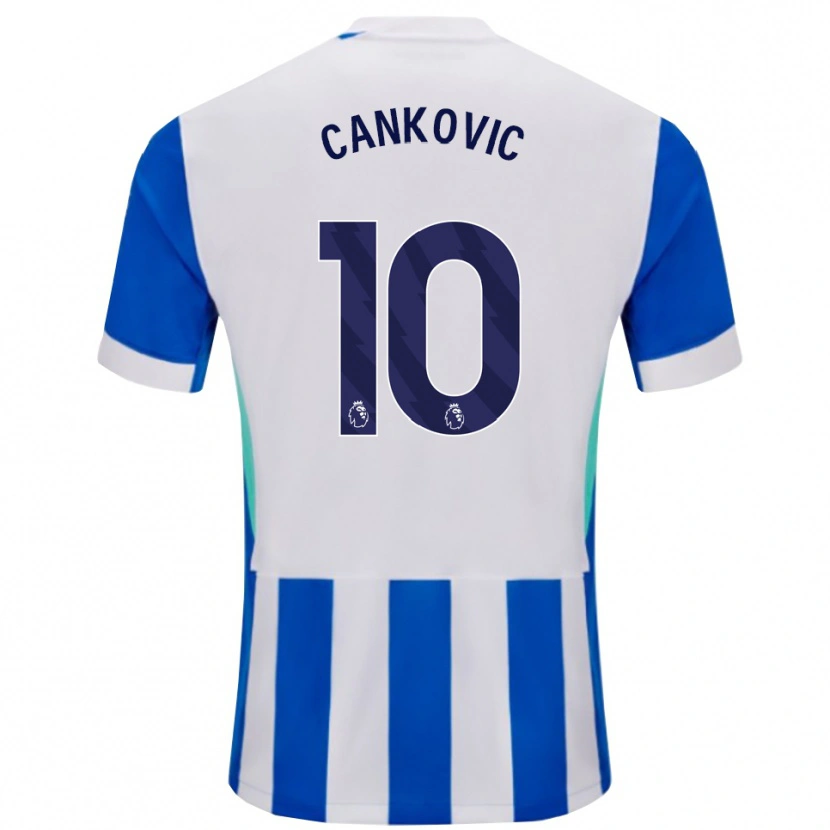 Danxen Kinderen Jelena Čanković #10 Blauw Wit Thuisshirt Thuistenue 2025/26 T-Shirt