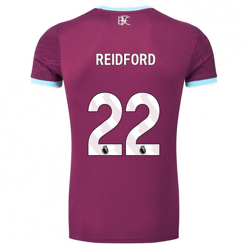 Danxen Kinderen Isabella Reidford #22 Bourgondisch Hemelsblauw Thuisshirt Thuistenue 2025/26 T-Shirt