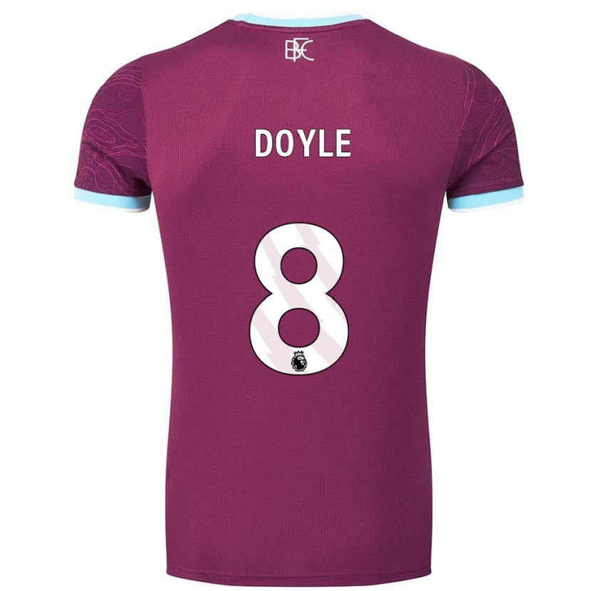 Danxen Kinderen Emma Doyle #8 Bourgondisch Hemelsblauw Thuisshirt Thuistenue 2025/26 T-Shirt