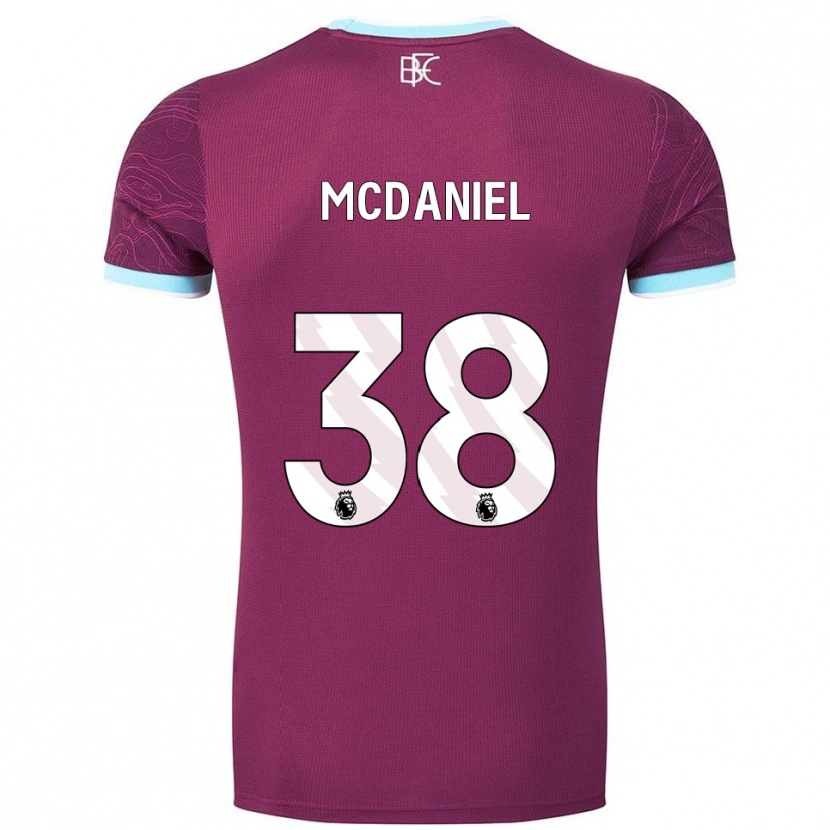 Danxen Kinderen Louise Mcdaniel #38 Bourgondisch Hemelsblauw Thuisshirt Thuistenue 2025/26 T-Shirt