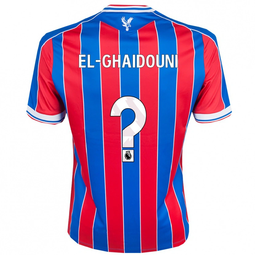 Danxen Kinderen Nabil El-Ghaidouni Taitt #0 Blauw Rood Wit Thuisshirt Thuistenue 2025/26 T-Shirt