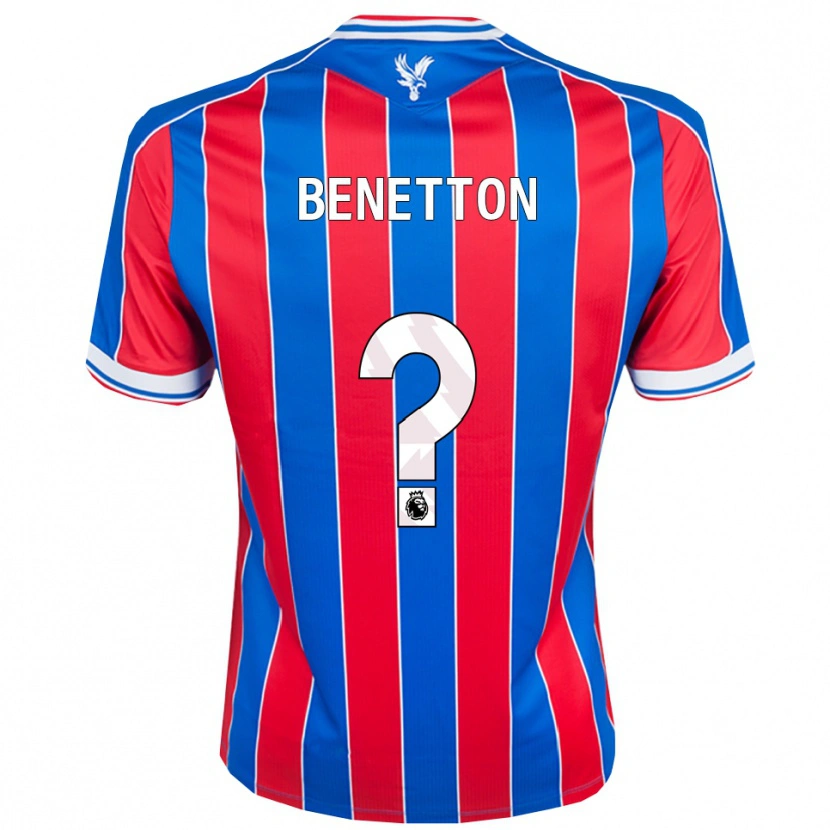 Danxen Kinderen Lucca Benetton #0 Blauw Rood Wit Thuisshirt Thuistenue 2025/26 T-Shirt
