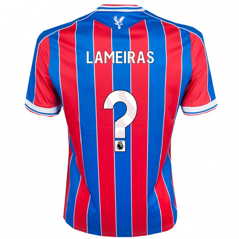 Danxen Kinderen Enrique Lameiras #0 Blauw Rood Wit Thuisshirt Thuistenue 2025/26 T-Shirt