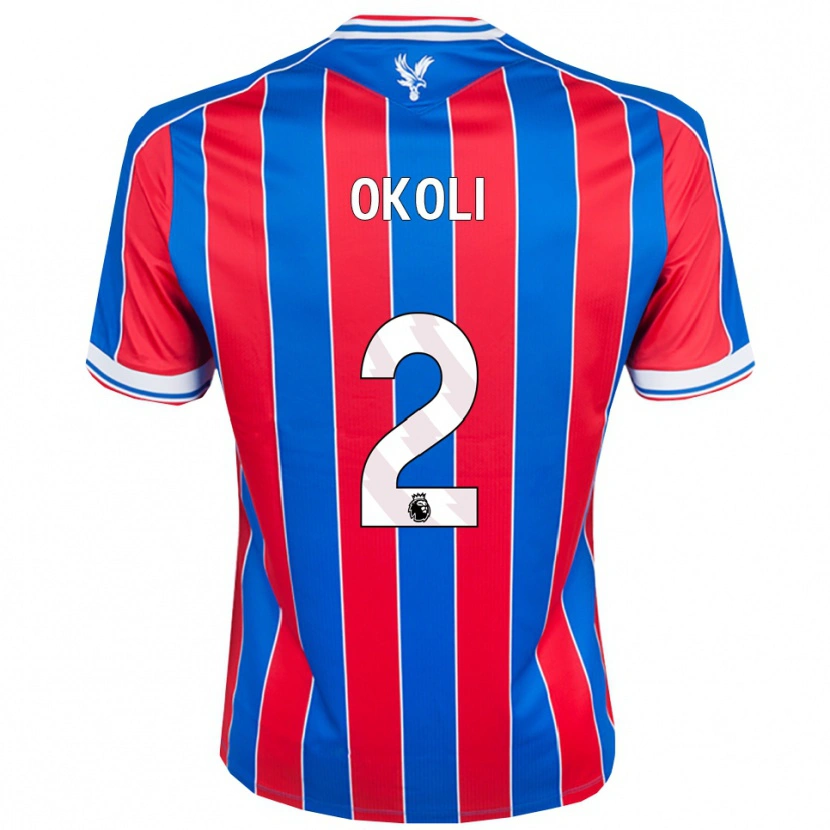Danxen Kinderen Chuks Okoli #2 Blauw Rood Wit Thuisshirt Thuistenue 2025/26 T-Shirt