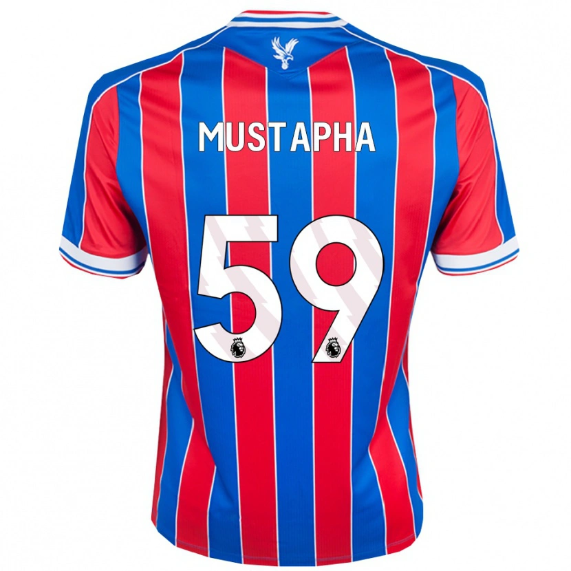 Danxen Kinderen Hindolo Mustapha #59 Blauw Rood Wit Thuisshirt Thuistenue 2025/26 T-Shirt