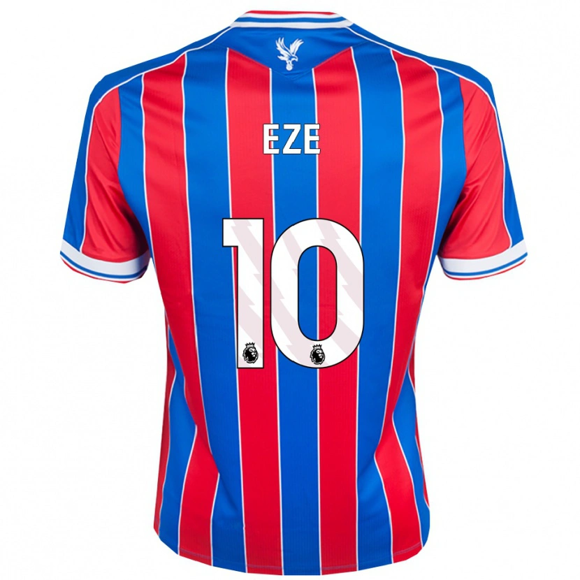 Danxen Kinderen Eberechi Eze #10 Blauw Rood Wit Thuisshirt Thuistenue 2025/26 T-Shirt