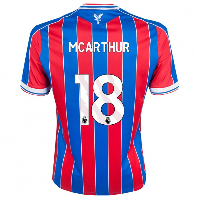 Danxen Kinderen James Mcarthur #18 Blauw Rood Wit Thuisshirt Thuistenue 2025/26 T-Shirt