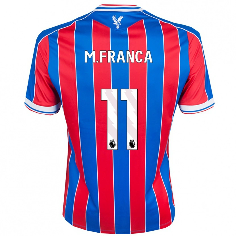 Danxen Kinderen Matheus França #11 Blauw Rood Wit Thuisshirt Thuistenue 2025/26 T-Shirt
