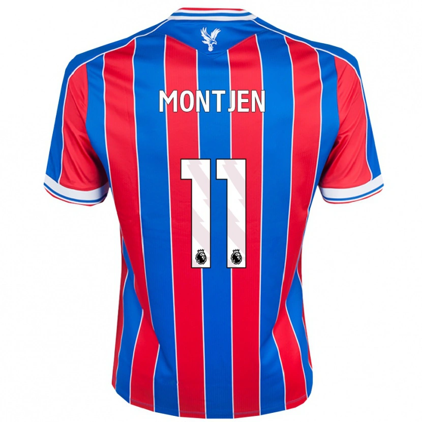 Danxen Kinderen David Montjen #11 Blauw Rood Wit Thuisshirt Thuistenue 2025/26 T-Shirt