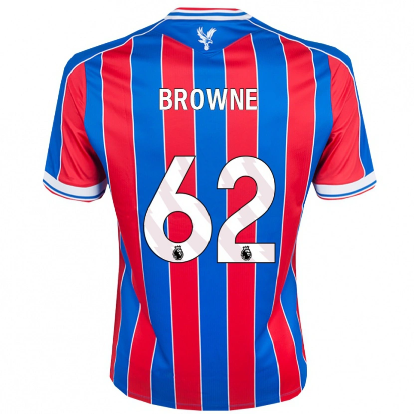 Danxen Kinderen Luke Browne #62 Blauw Rood Wit Thuisshirt Thuistenue 2025/26 T-Shirt