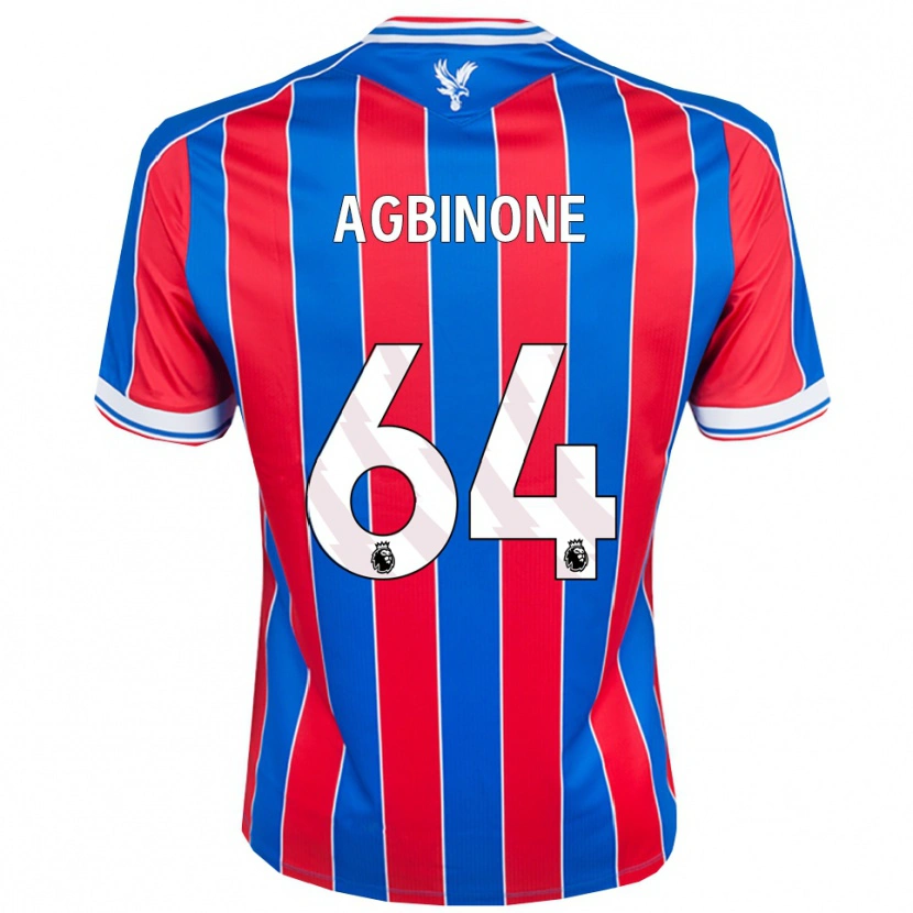 Danxen Kinderen Asher Agbinone #64 Blauw Rood Wit Thuisshirt Thuistenue 2025/26 T-Shirt