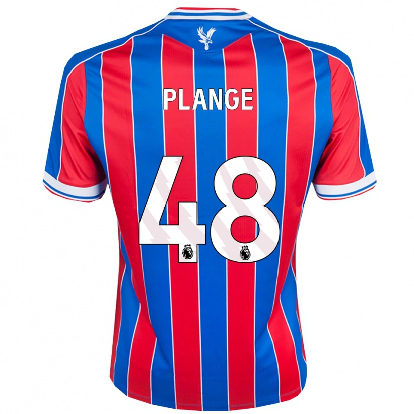 Danxen Kinderen Luke Plange #48 Blauw Rood Wit Thuisshirt Thuistenue 2025/26 T-Shirt