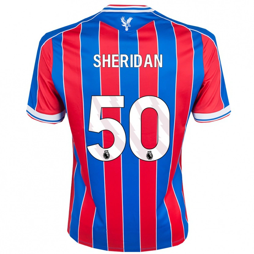 Danxen Kinderen Joe Sheridan #50 Blauw Rood Wit Thuisshirt Thuistenue 2025/26 T-Shirt