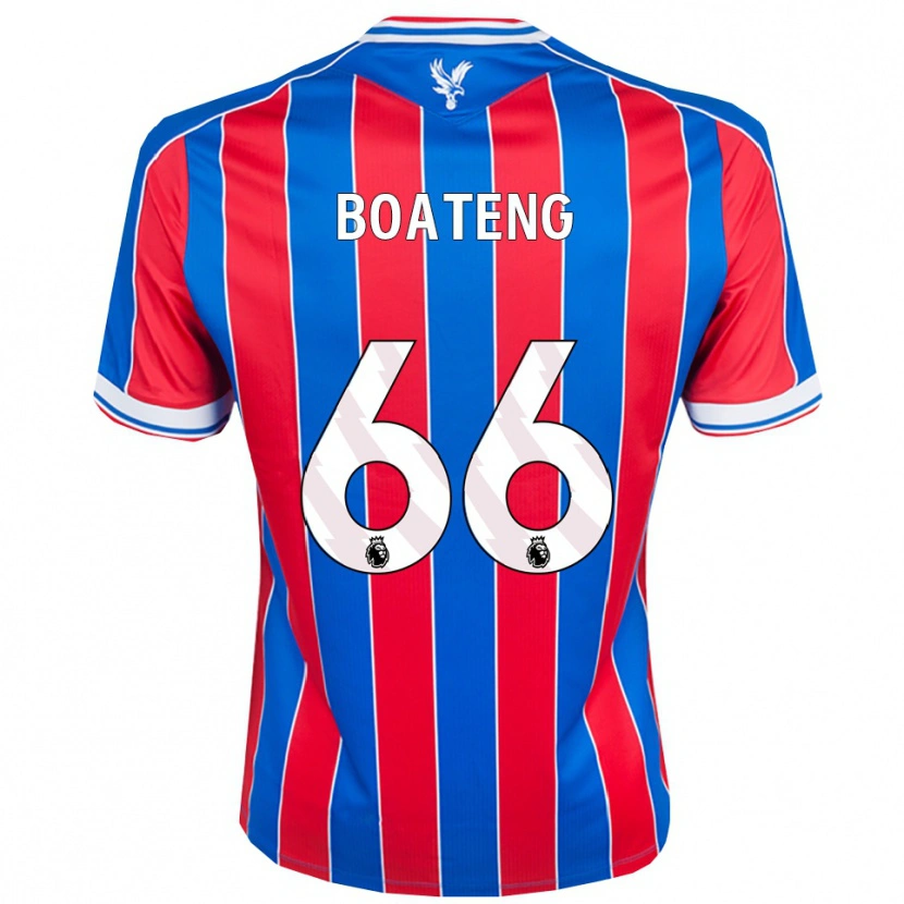Danxen Kinderen David Boateng #66 Blauw Rood Wit Thuisshirt Thuistenue 2025/26 T-Shirt