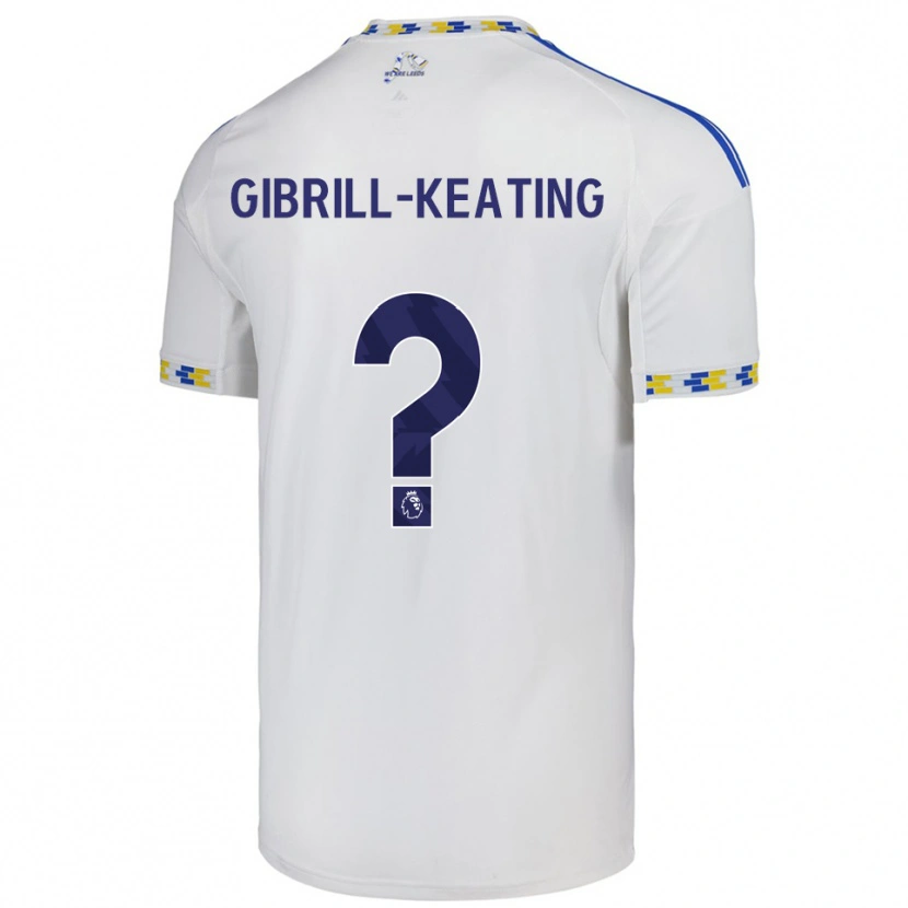Danxen Kinderen Sian Gibrill-Keating #0 Wit Blauw Thuisshirt Thuistenue 2025/26 T-Shirt