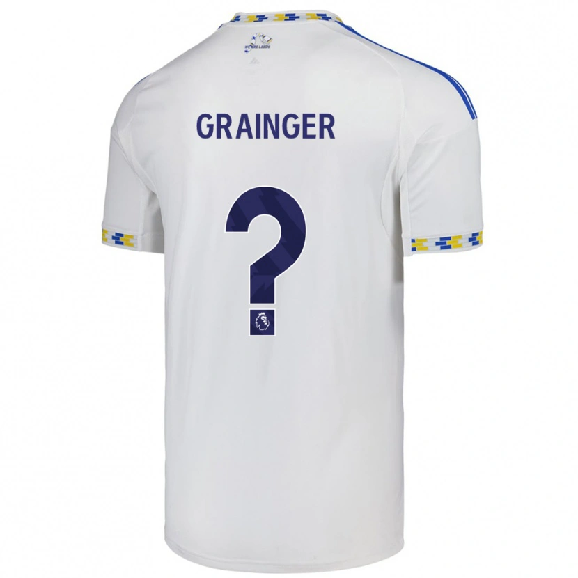 Danxen Kinderen Owen Grainger #0 Wit Blauw Thuisshirt Thuistenue 2025/26 T-Shirt