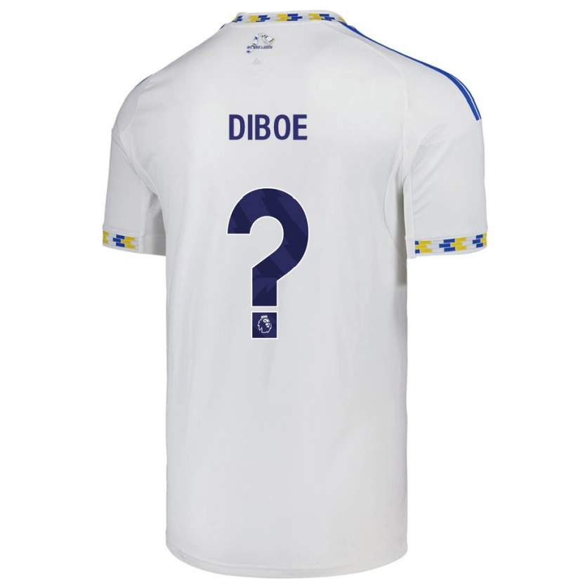 Danxen Kinderen Cuba Diboe #0 Wit Blauw Thuisshirt Thuistenue 2025/26 T-Shirt