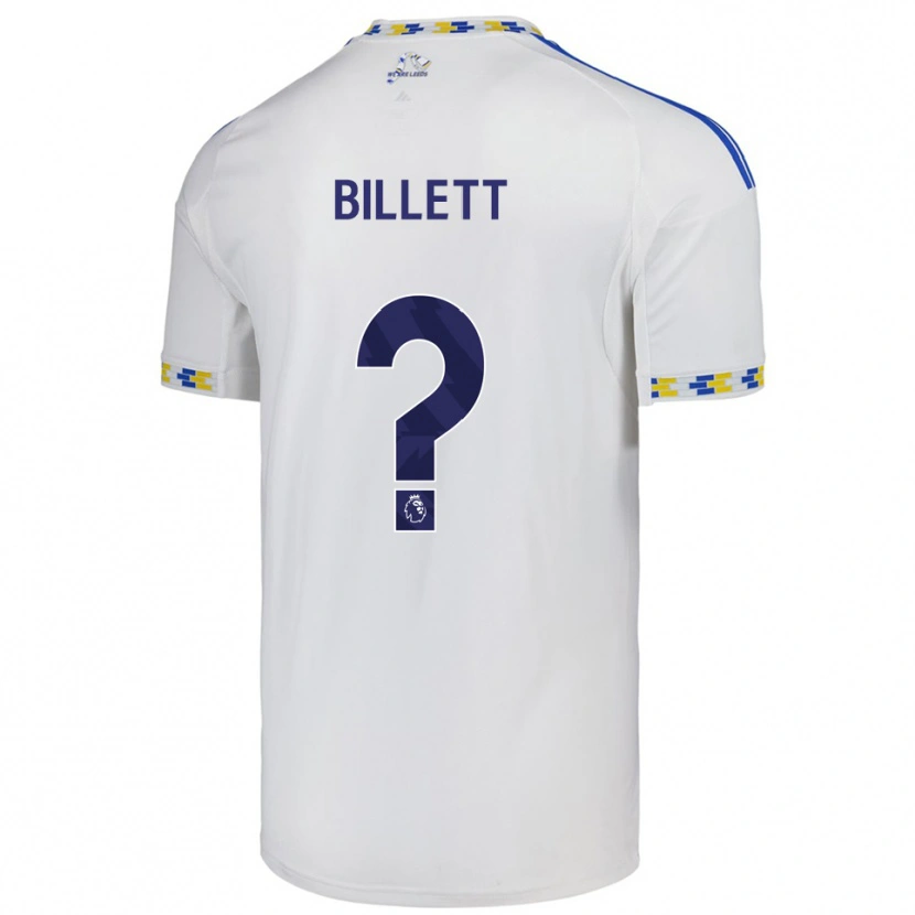 Danxen Kinderen Joe Billett #0 Wit Blauw Thuisshirt Thuistenue 2025/26 T-Shirt