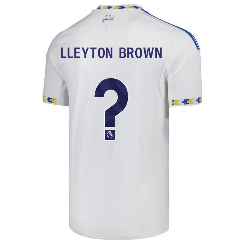Danxen Kinderen Lleyton Brown #0 Wit Blauw Thuisshirt Thuistenue 2025/26 T-Shirt