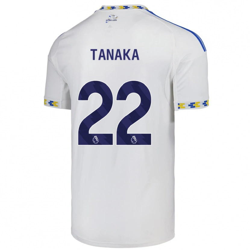 Danxen Kinderen Ao Tanaka #22 Wit Blauw Thuisshirt Thuistenue 2025/26 T-Shirt