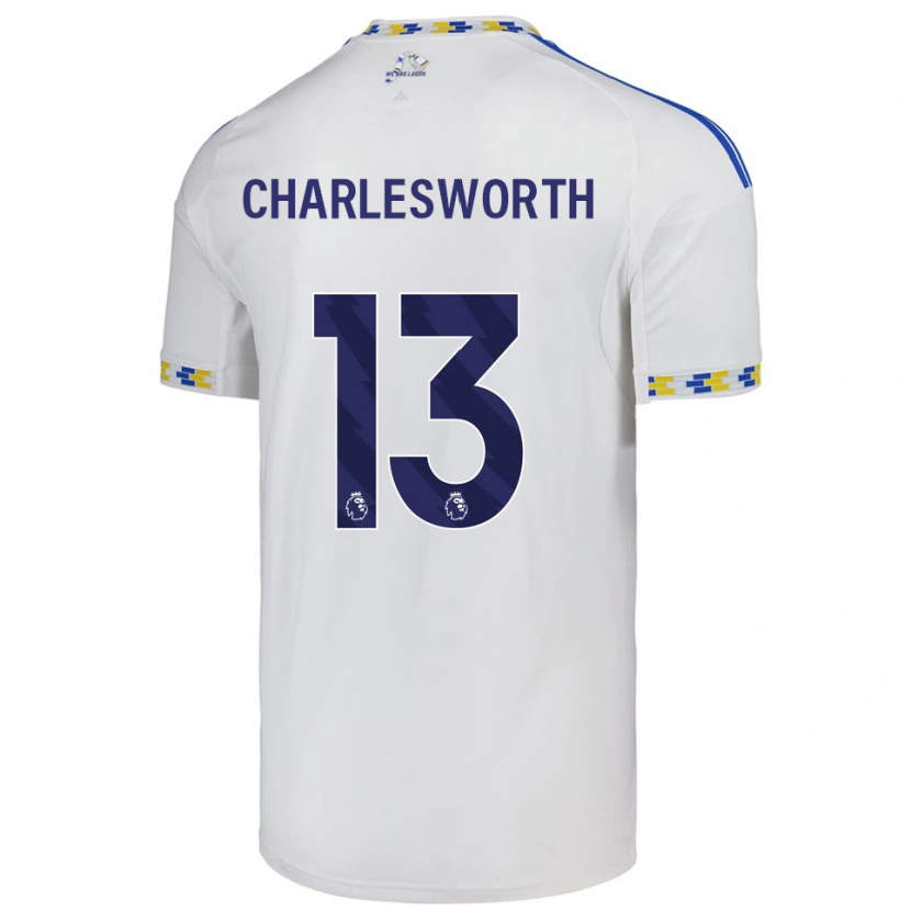Danxen Kinderen Millie Robshaw-Charlesworth #13 Wit Blauw Thuisshirt Thuistenue 2025/26 T-Shirt