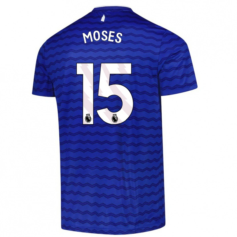 Danxen Kinderen Amari Moses #15 Blauw Marineblauw Thuisshirt Thuistenue 2025/26 T-Shirt