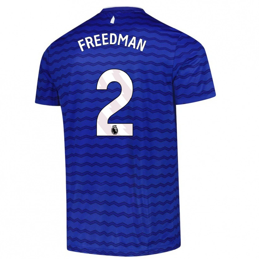 Danxen Kinderen Freddie Freedman #2 Blauw Marineblauw Thuisshirt Thuistenue 2025/26 T-Shirt