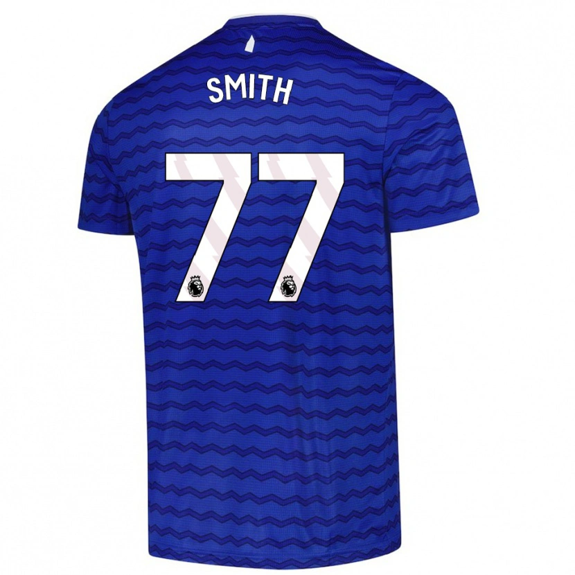 Danxen Kinderen Odin Samuels-Smith #77 Blauw Marineblauw Thuisshirt Thuistenue 2025/26 T-Shirt