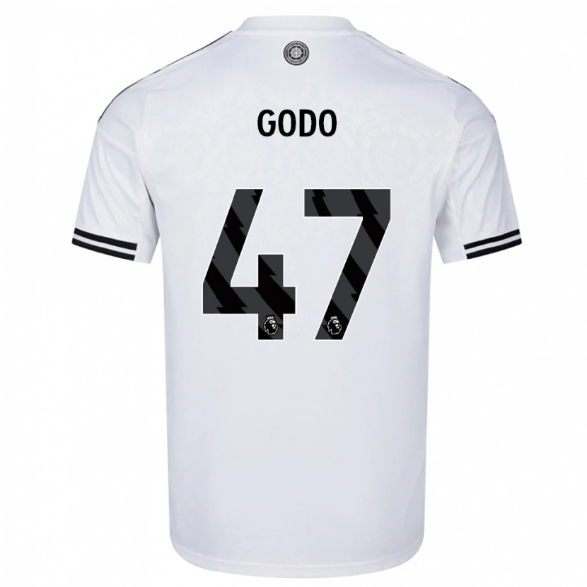 Danxen Kinderen Martial Godo #47 Wit Zwart Thuisshirt Thuistenue 2025/26 T-Shirt