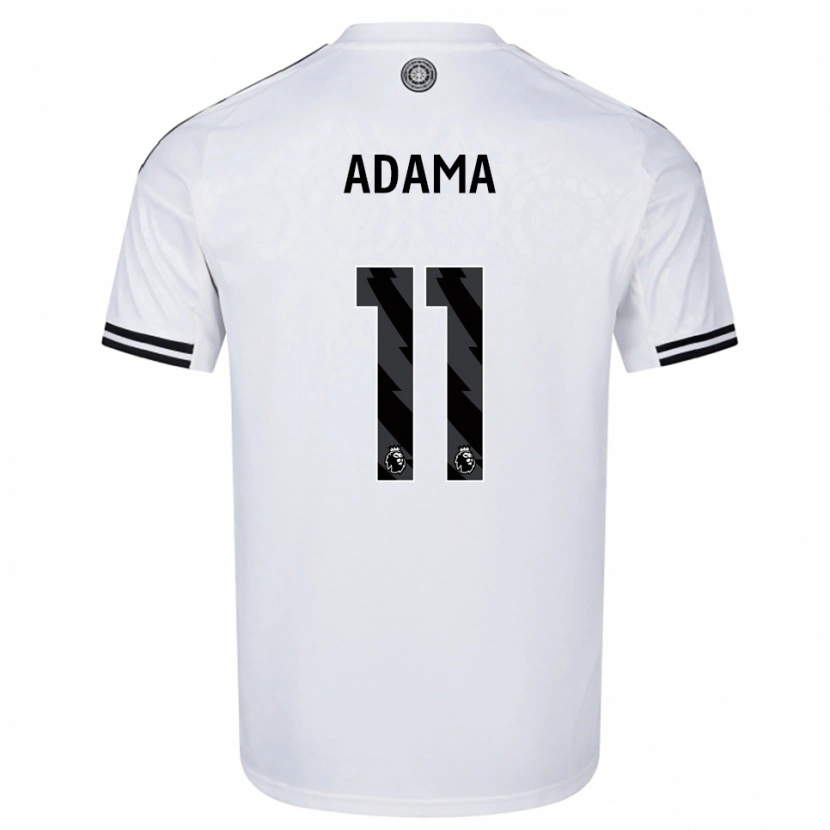 Danxen Kinderen Adama Traoré #11 Wit Zwart Thuisshirt Thuistenue 2025/26 T-Shirt
