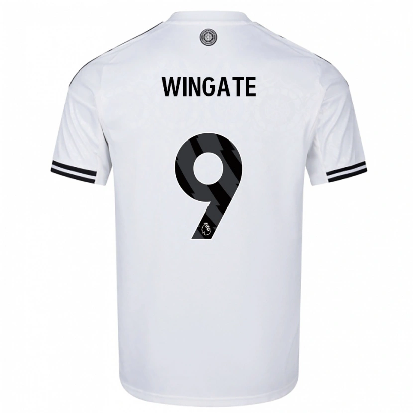 Danxen Kinderen Tom Wingate #9 Wit Zwart Thuisshirt Thuistenue 2025/26 T-Shirt