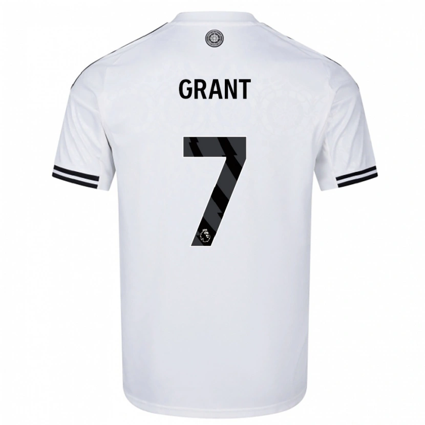 Danxen Kinderen Kyle Grant #7 Wit Zwart Thuisshirt Thuistenue 2025/26 T-Shirt