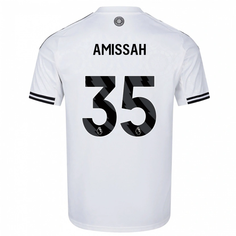Danxen Kinderen Sam Amissah #35 Wit Zwart Thuisshirt Thuistenue 2025/26 T-Shirt