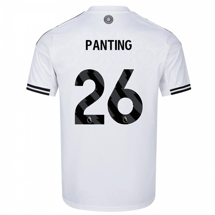 Danxen Kinderen Rachel Panting #26 Wit Zwart Thuisshirt Thuistenue 2025/26 T-Shirt