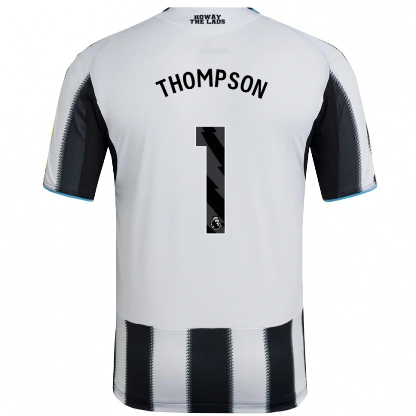 Danxen Kinderen Max Thompson #1 Zwart Wit Thuisshirt Thuistenue 2025/26 T-Shirt