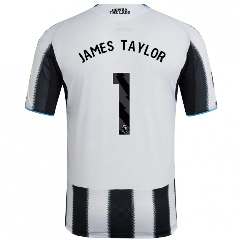 Danxen Kinderen James Taylor #1 Zwart Wit Thuisshirt Thuistenue 2025/26 T-Shirt
