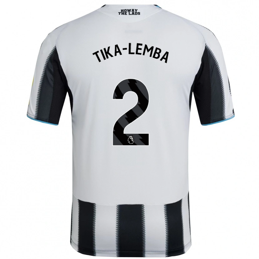 Danxen Kinderen Ezra Tika-Lemba #2 Zwart Wit Thuisshirt Thuistenue 2025/26 T-Shirt